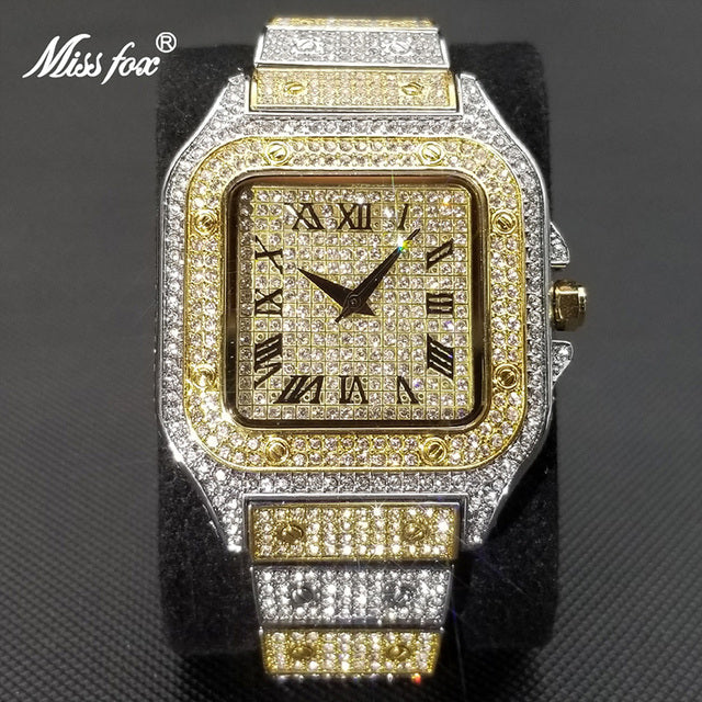 MISSFOX Top Brand Square Watch For Men