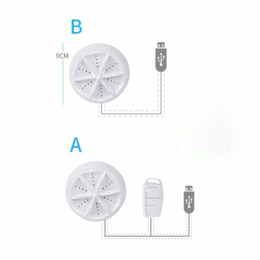 2-in-1 Ultrasonic Mini Washing Machine